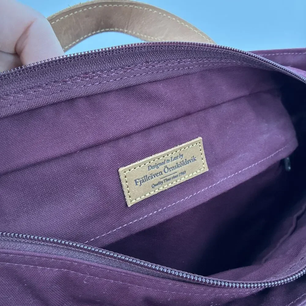 Fjallraven G-1000 Totepack No. 1 Maroon Bag Tote Shoulder Backpack Travel Zipper